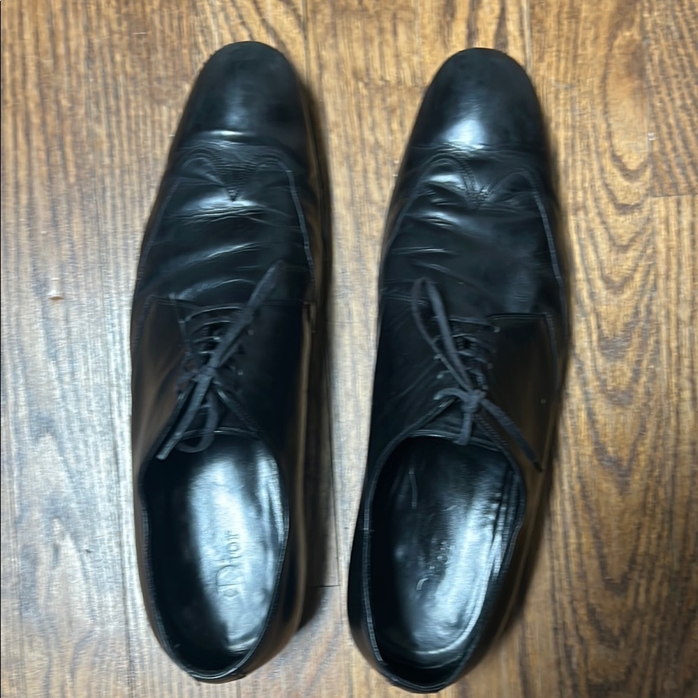 Dior Men's Black Leather Shoes
